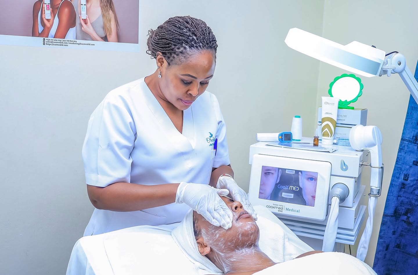 A treatment at Orchid Moon Esthetics & Spa